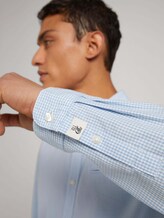 Hemd aus weicher Baumwolle - Männer - light blue mini vichy Hemd aus weicher Baumwolle - Männer - light blue mini vichy - 9 - TOM TAILOR Denim