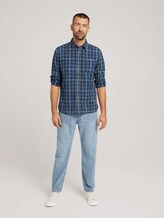 kariertes Hemd - Männer - navy blue indigo washed check kariertes Hemd - Männer - navy blue indigo washed check - 3 - TOM TAILOR