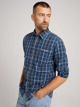 kariertes Hemd - Männer - navy blue indigo washed check kariertes Hemd - Männer - navy blue indigo washed check - 5 - TOM TAILOR