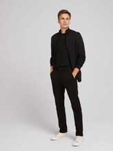 Strickjacke mit Stehkragen - Männer - black anthra knit structure Strickjacke mit Stehkragen - Männer - black anthra knit structure - 3 - TOM TAILOR