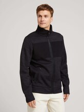 Melierte Strickjacke - Männer - dark grey light grey mouline Melierte Strickjacke - Männer - dark grey light grey mouline - 1 - TOM TAILOR