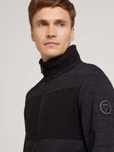 Melierte Strickjacke - Männer - dark grey light grey mouline Melierte Strickjacke - Männer - dark grey light grey mouline - 9 - TOM TAILOR