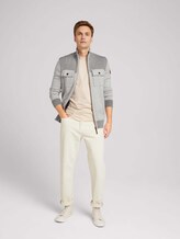 Melierte Strickjacke mit Brusttaschen - Männer - soft buttercream Melierte Strickjacke mit Brusttaschen - Männer - soft buttercream - 3 - TOM TAILOR
