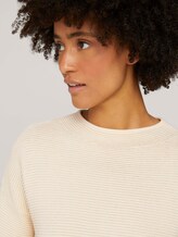 Ottoman sweater with a stand-up collar - Women - soft creme beige Ottoman sweater with a stand-up collar - Women - soft creme beige - 9 - TOM TAILOR