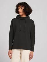 Gestructureerd sweatshirt met col - Vrouwen - deep black Gestructureerd sweatshirt met col - Vrouwen - deep black - 1 - TOM TAILOR