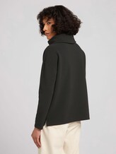 Gestructureerd sweatshirt met col - Vrouwen - deep black Gestructureerd sweatshirt met col - Vrouwen - deep black - 2 - TOM TAILOR