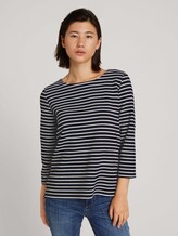 Gestreepte sweater - Vrouwen - navy ottoman stripe Gestreepte sweater - Vrouwen - navy ottoman stripe - 1 - TOM TAILOR