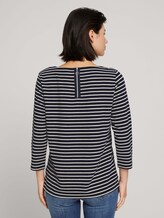 Gestreepte sweater - Vrouwen - navy ottoman stripe Gestreepte sweater - Vrouwen - navy ottoman stripe - 2 - TOM TAILOR