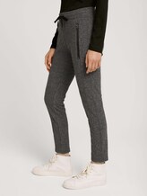 Gemusterte Hose im Loose Fit - Frauen - black white structure Gemusterte Hose im Loose Fit - Frauen - black white structure - 11 - TOM TAILOR