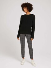Mia Slim Hose mit Karomuster - Frauen - grey black check Mia Slim Hose mit Karomuster - Frauen - grey black check - 3 - TOM TAILOR