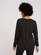 Bluse mit Brusttaschen - Frauen - deep black Bluse mit Brusttaschen - Frauen - deep black - 2 - TOM TAILOR