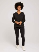 Bluse mit Brusttaschen - Frauen - deep black Bluse mit Brusttaschen - Frauen - deep black - 3 - TOM TAILOR