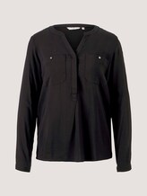 Bluse mit Brusttaschen - Frauen - deep black Bluse mit Brusttaschen - Frauen - deep black - 7 - TOM TAILOR