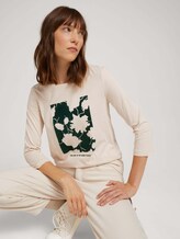 3/4 Shirt mit Fotoprint - Frauen - cold beige 3/4 Shirt mit Fotoprint - Frauen - cold beige - 5 - TOM TAILOR