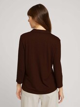 Henleyshirt mit Brusttaschen - Frauen - java dark brown Henleyshirt mit Brusttaschen - Frauen - java dark brown - 2 - TOM TAILOR