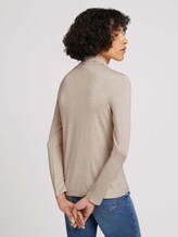 Jersey Rollkragenshirt - Frauen - cold beige melange Jersey Rollkragenshirt - Frauen - cold beige melange - 2 - TOM TAILOR