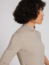 Jersey Rollkragenshirt - Frauen - cold beige melange Jersey Rollkragenshirt - Frauen - cold beige melange - 9 - TOM TAILOR