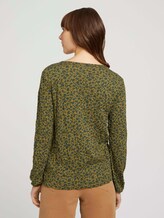 Langarmshirt in Knitteroptik - Frauen - green shades floral design Langarmshirt in Knitteroptik - Frauen - green shades floral design - 2 - TOM TAILOR