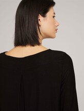 Langarmshirt mit elastischem Bund - Frauen - deep black Langarmshirt mit elastischem Bund - Frauen - deep black - 9 - TOM TAILOR