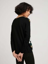 Patterned shirt in a mix of materials - Women - green large floral design Patterned shirt in a mix of materials - Women - green large floral design - 2 - TOM TAILOR