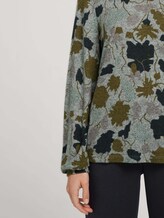 Patterned shirt with balloon sleeves - Women - floral design cosy fabric Patterned shirt with balloon sleeves - Women - floral design cosy fabric - 9 - TOM TAILOR