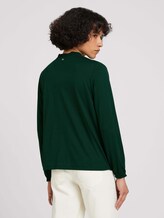 Langarmshirt mit Rüschendetails - Frauen - dark pine green Langarmshirt mit Rüschendetails - Frauen - dark pine green - 2 - TOM TAILOR