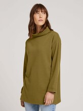 Sweatshirt mit Stehkragen - Frauen - khaki olive Sweatshirt mit Stehkragen - Frauen - khaki olive - 1 - TOM TAILOR