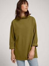 Sweatshirt mit Stehkragen - Frauen - khaki olive Sweatshirt mit Stehkragen - Frauen - khaki olive - 5 - TOM TAILOR