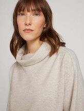 Sweatshirt mit Stehkragen - Frauen - cold beige melange Sweatshirt mit Stehkragen - Frauen - cold beige melange - 9 - TOM TAILOR