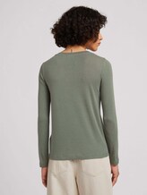 Langarmshirt mit V-Ausschnitt - Frauen - dusty mid olive Langarmshirt mit V-Ausschnitt - Frauen - dusty mid olive - 2 - TOM TAILOR