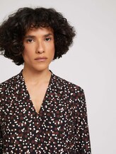 Blusenshirt mit Muster - Frauen - black small dot design Blusenshirt mit Muster - Frauen - black small dot design - 9 - TOM TAILOR