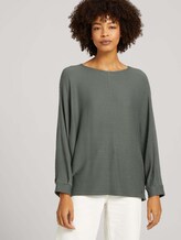 Strukturiertes Shirt mit LENZING™ ECOVERO™ - Frauen - dusty mid olive Strukturiertes Shirt mit LENZING™ ECOVERO™ - Frauen - dusty mid olive - 5 - TOM TAILOR
