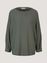 Strukturiertes Shirt mit LENZING™ ECOVERO™ - Frauen - dusty mid olive Strukturiertes Shirt mit LENZING™ ECOVERO™ - Frauen - dusty mid olive - 7 - TOM TAILOR
