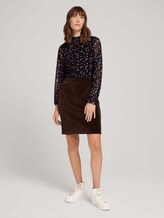 Gemustertes Langarmshirt aus Mesh - Frauen - black large dot design Gemustertes Langarmshirt aus Mesh - Frauen - black large dot design - 3 - TOM TAILOR