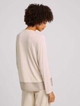 7/8 Shirt im Materialmix - Frauen - cold beige 7/8 Shirt im Materialmix - Frauen - cold beige - 2 - TOM TAILOR