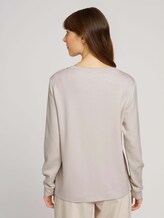 Sweatshirt mit Glitzerprint - Frauen - cold beige Sweatshirt mit Glitzerprint - Frauen - cold beige - 2 - TOM TAILOR