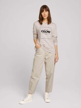 Sweatshirt mit Glitzerprint - Frauen - cold beige Sweatshirt mit Glitzerprint - Frauen - cold beige - 3 - TOM TAILOR