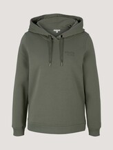 Hoodie mit Print - Frauen - dusty mid olive Hoodie mit Print - Frauen - dusty mid olive - 7 - TOM TAILOR