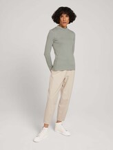 Gestreiftes Rollkragenshirt - Frauen - green stripe Gestreiftes Rollkragenshirt - Frauen - green stripe - 3 - TOM TAILOR