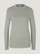 Gestreiftes Rollkragenshirt - Frauen - green stripe Gestreiftes Rollkragenshirt - Frauen - green stripe - 7 - TOM TAILOR