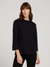 Rollkragenshirt mit 3/4 Arm - Frauen - deep black Rollkragenshirt mit 3/4 Arm - Frauen - deep black - 1 - TOM TAILOR