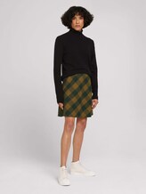 Soft check skirt - Women - green small check ck Soft check skirt - Women - green small check ck - 3 - TOM TAILOR