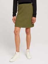 Melange jersey skirt - Women - khaki olive melange Melange jersey skirt - Women - khaki olive melange - 1 - TOM TAILOR