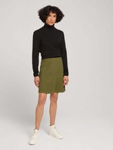 Melange jersey skirt - Women - khaki olive melange Melange jersey skirt - Women - khaki olive melange - 3 - TOM TAILOR