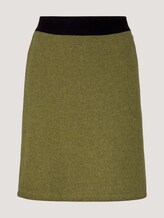 Melange jersey skirt - Women - khaki olive melange Melange jersey skirt - Women - khaki olive melange - 7 - TOM TAILOR