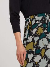 Gemusterter Midirock mit recyceltem Polyester - Frauen - green large floral design Gemusterter Midirock mit recyceltem Polyester - Frauen - green large floral design - 9 - TOM TAILOR
