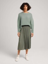 Plissierter Midirock - Frauen - dusty mid olive Plissierter Midirock - Frauen - dusty mid olive - 3 - TOM TAILOR