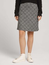 Weicher Rock mit Karomuster - Frauen - offwhite jacquard check Weicher Rock mit Karomuster - Frauen - offwhite jacquard check - 1 - TOM TAILOR