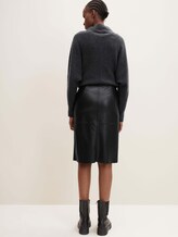 Midirock aus Kunstleder - Frauen - deep black Midirock aus Kunstleder - Frauen - deep black - 2 - TOM TAILOR
