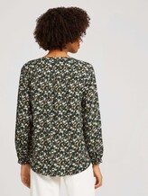 Gemusterte Henleybluse - Frauen - green small floral design Gemusterte Henleybluse - Frauen - green small floral design - 2 - TOM TAILOR